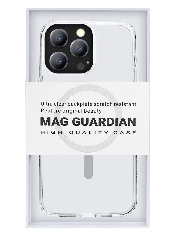 Чехол силиконовый с MagSafe Mag Guardian для iPhone 14 Pro, Прозрачный, Apple iPhone 14 Pro
Чехол силиконовый с MagSafe Mag Guardian для iPhone 14 Pro, Прозрачный, Apple iPhone 14 Pro