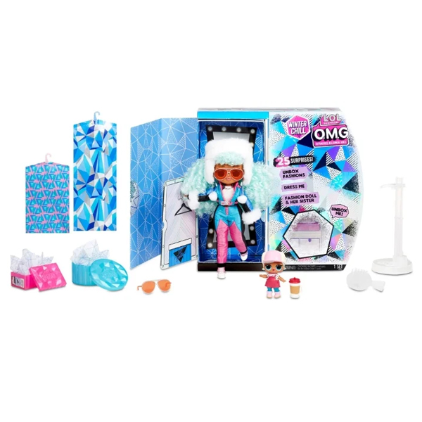 Кукла - сюрприз L.O.L. MGA Original OMG Winter Chill Icy Gurl and Brrr B.B. 570240, 570240
Кукла - сюрприз L.O.L. MGA Original OMG Winter Chill Icy Gurl and Brrr B.B. 570240, 570240