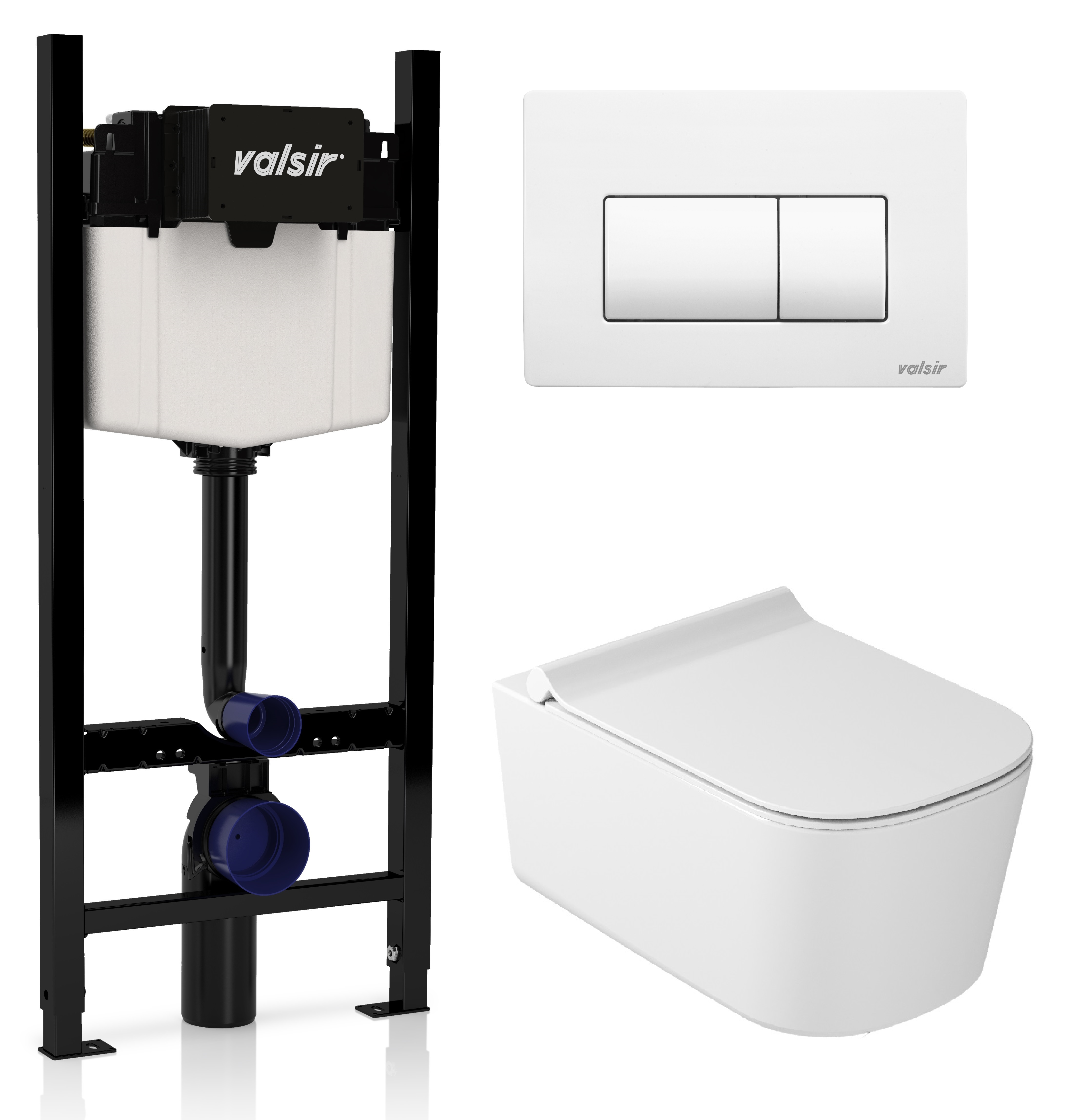 Valsir Комплект унитаз с инсталляцией Valsir KIT VSWM 5486 Slim P1 + сиденье + кнопка бела, Белый
Valsir Комплект унитаз с инсталляцией Valsir KIT VSWM 5486 Slim P1 + сиденье + кнопка бела, Белый