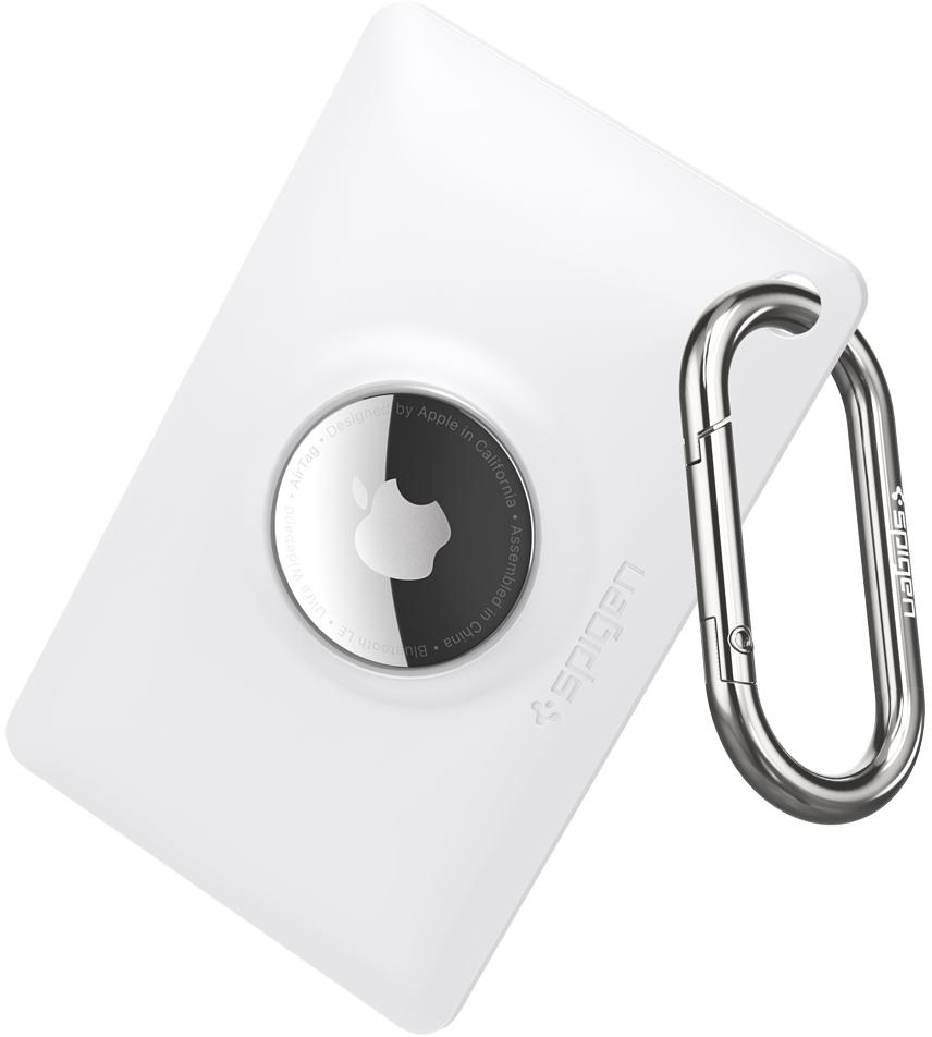фото Чехол-держатель spigen airfit card (amp01835) для apple airtag (white)
