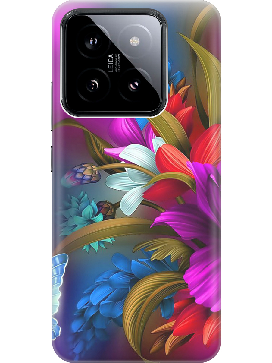 Силиконовый чехол на Xiaomi 14 с рисунком "Фантастические цветы", Зеленый;красный;фиолетовый, 20012082
Силиконовый чехол на Xiaomi 14 с рисунком "Фантастические цветы", Зеленый;красный;фиолетовый, 20012082