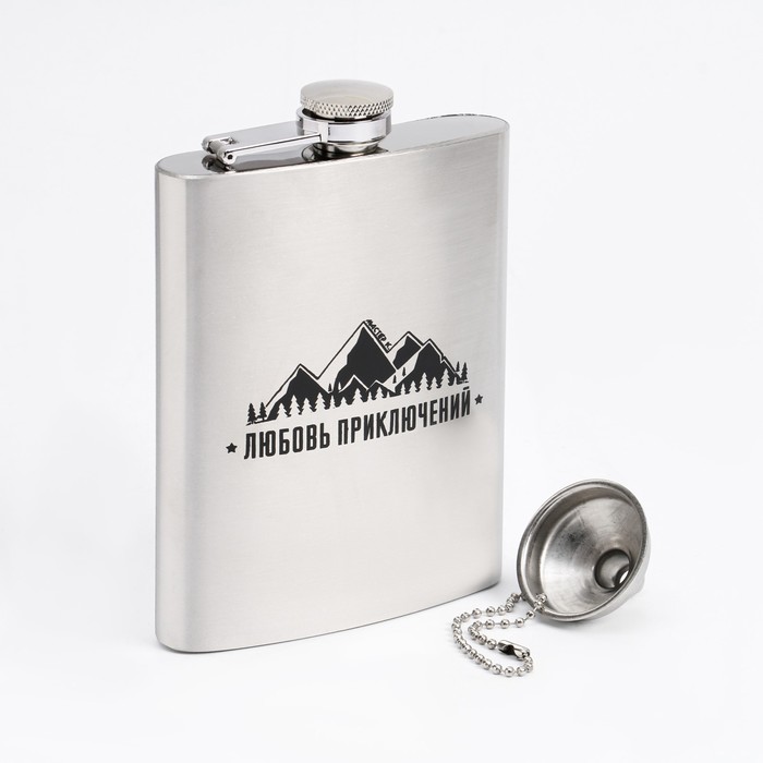 Фляжка Мастер К. Любовь приключений 240 мл, воронка в комплекте
Фляжка Мастер К. Любовь приключений 240 мл, воронка в комплекте