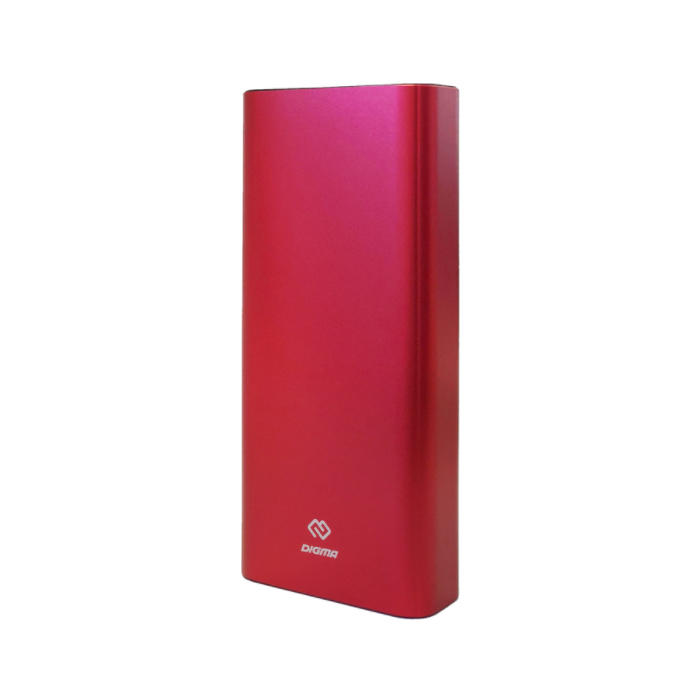фото Мобильный аккумулятор digma power delivery dgt-20000 li-pol 20000mah 3a+3a красный 2xusb