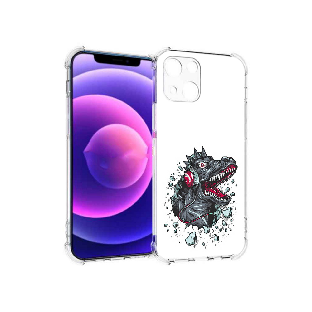 Чехол MyPads Tocco для Apple iPhone 13 mini Нарисованный динозавр в наушниках, Прозрачный, Tocco
Чехол MyPads Tocco для Apple iPhone 13 mini Нарисованный динозавр в наушниках, Прозрачный, Tocco