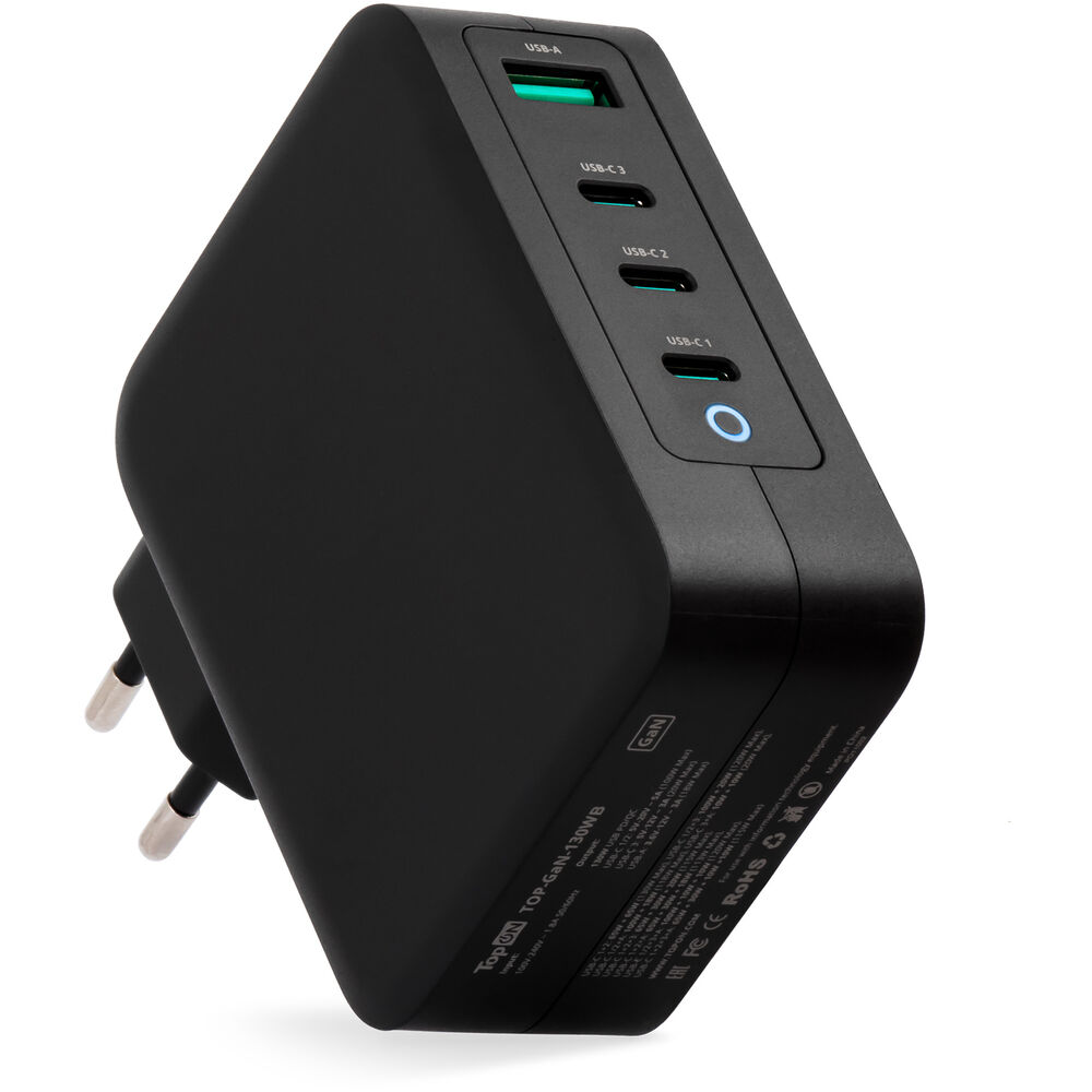 Сетевое зарядное устройство TopON TOP-GaN-130 type-c - usb 3xUSB Type-C 5 А черный, TOP-GaN-130
Сетевое зарядное устройство TopON TOP-GaN-130 type-c - usb 3xUSB Type-C 5 А черный, TOP-GaN-130