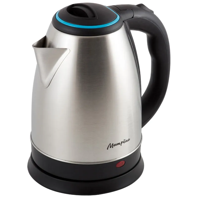 фото Чайник электрический матрёна ma-001 1.8 л серебристый, голубой