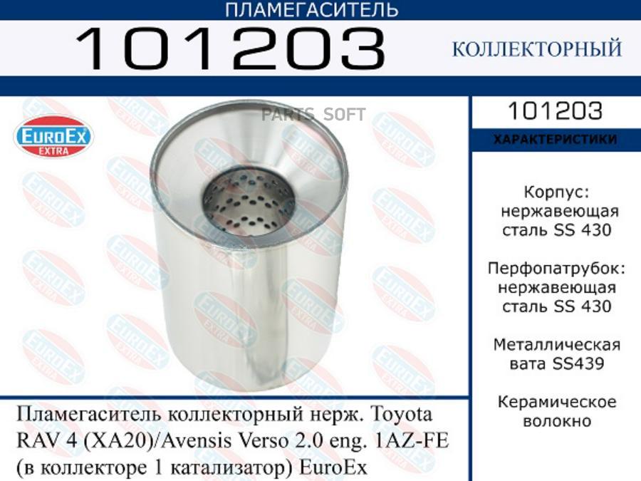 Пламегаситель коллекторный нерж. Toyota RAV 4 (XA20)/Avensis Verso 2.0 eng. 1AZ-FE (в колл
Пламегаситель коллекторный нерж. Toyota RAV 4 (XA20)/Avensis Verso 2.0 eng. 1AZ-FE (в колл