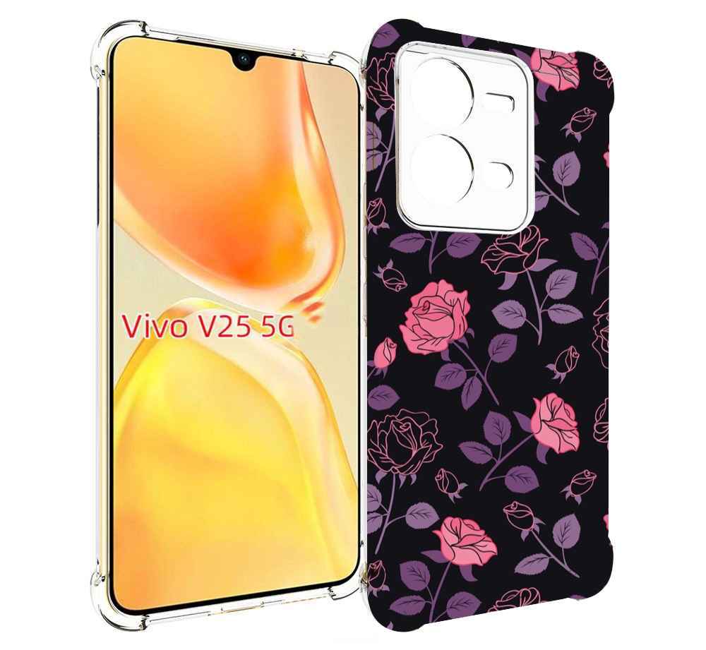Чехол MyPads маленькие розочки на черном фоне женский для Vivo V25 5G / V25e, Прозрачный, Tocco
Чехол MyPads маленькие розочки на черном фоне женский для Vivo V25 5G / V25e, Прозрачный, Tocco