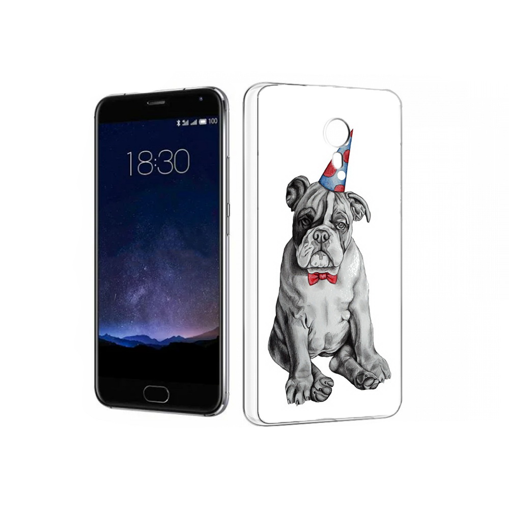 Чехол MyPads Tocco для Meizu Pro 5 праздничный щенок (PT18126.86.554), Прозрачный, Tocco 
Чехол MyPads Tocco для Meizu Pro 5 праздничный щенок (PT18126.86.554), Прозрачный, Tocco