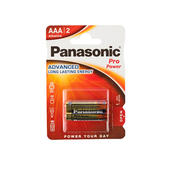 Батарейка Panasonic Pro Power (Xtreme) / 1.5 В / AAA (LR03) 2 штуки в блистере, Panasonic-3
Батарейка Panasonic Pro Power (Xtreme) / 1.5 В / AAA (LR03) 2 штуки в блистере, Panasonic-3