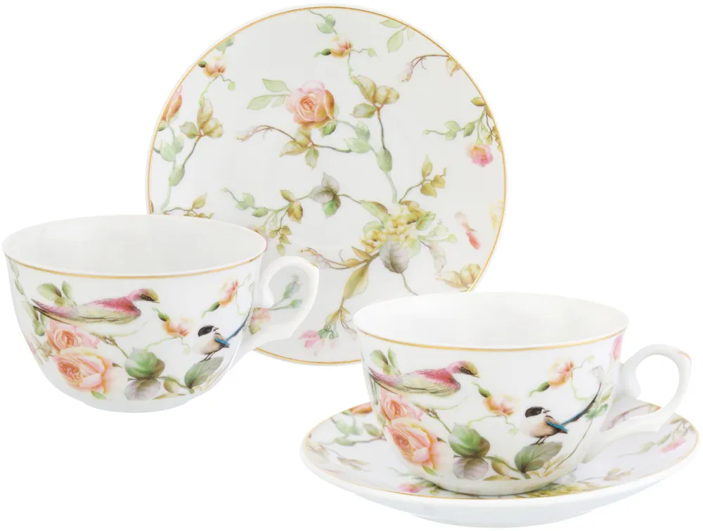 Чайные пары Elan Gallery Певчие птички 250 мл 2 шт
Чайные пары Elan Gallery Певчие птички 250 мл 2 шт