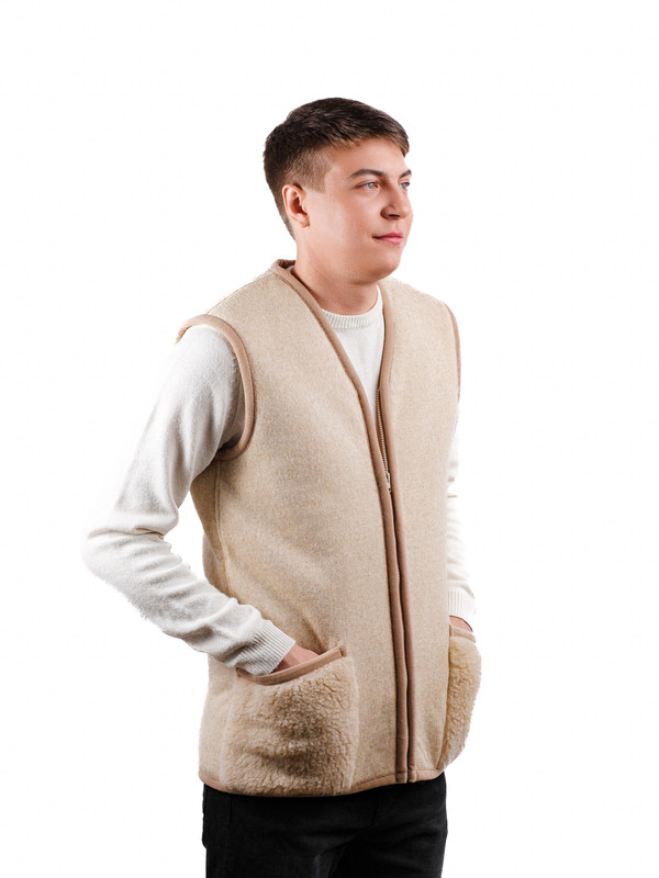 фото Утепленный жилет мужской холти рубин бежевый m holty