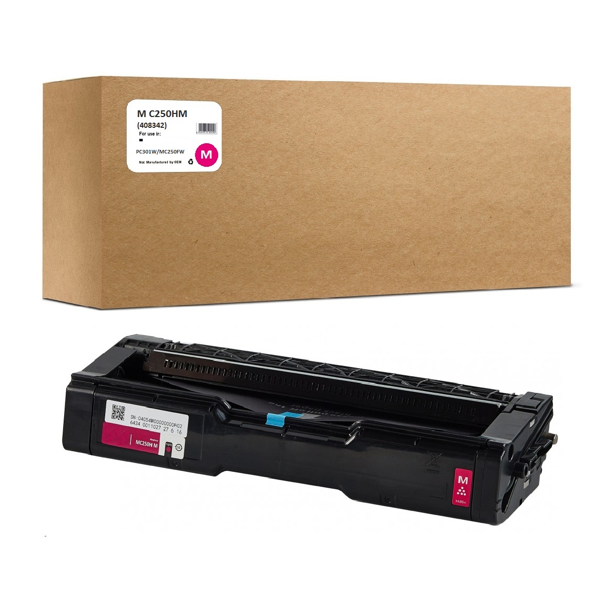 Картридж OEM M C250H (408342) для Ricoh PC301W/MC250FW 6.3К Magenta, Пурпурный, OEM M C250HM (408342)
Картридж OEM M C250H (408342) для Ricoh PC301W/MC250FW 6.3К Magenta, Пурпурный, OEM M C250HM (408342)