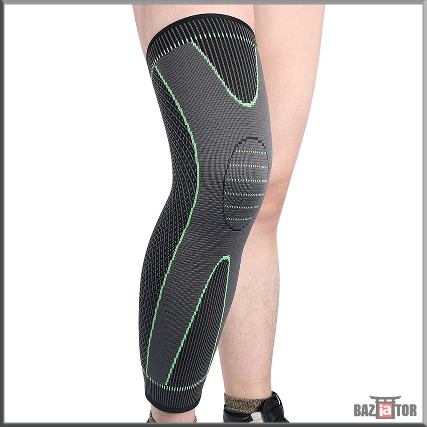 фото Эластичный суппорт, бандаж на голень и колено bh0060 luting knee support 1шт., серый baziator