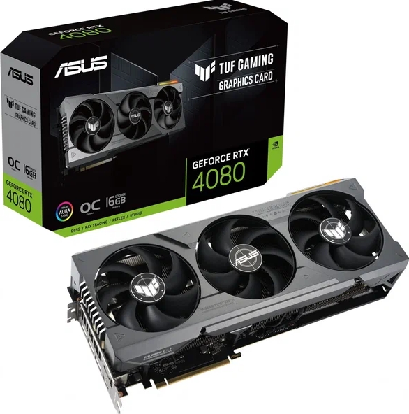 Видеокарта ASUS NVIDIA GeForce RTX 4080 ASUS TUF OC, Серый, GeForce RTX 4080 ASUS TUF OC
Видеокарта ASUS NVIDIA GeForce RTX 4080 ASUS TUF OC, Серый, GeForce RTX 4080 ASUS TUF OC