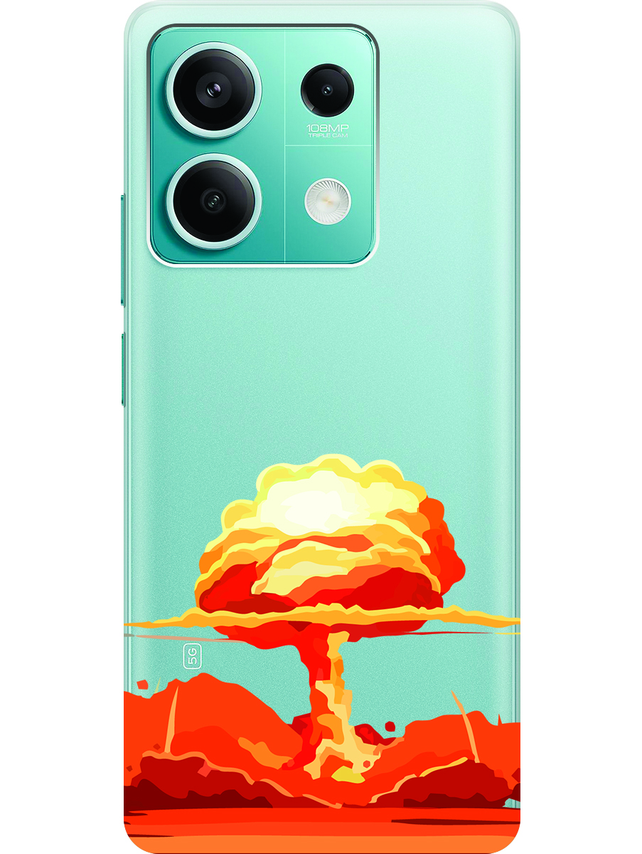 Силиконовый чехол на Xiaomi Redmi Note 13 5g с рисунком "Ядерный взрыв" прозрачный, Прозрачный;красный, 20012076
Силиконовый чехол на Xiaomi Redmi Note 13 5g с рисунком "Ядерный взрыв" прозрачный, Прозрачный;красный, 20012076