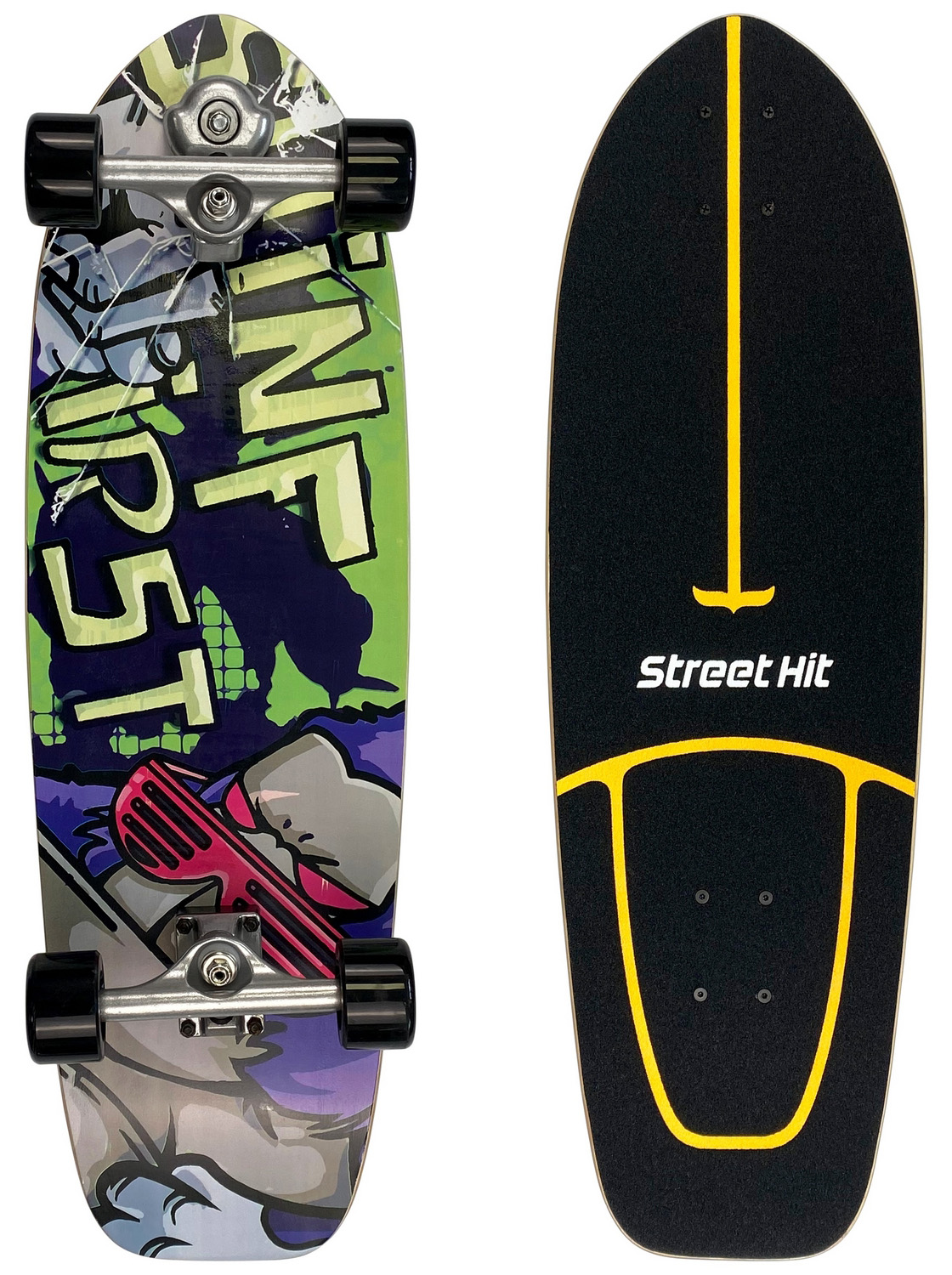 Скейтборд деревянный Street Hit SurfSkate Сёрфскейт GORILLA, Фиолетовый;черный, SurfSkate
Скейтборд деревянный Street Hit SurfSkate Сёрфскейт GORILLA, Фиолетовый;черный, SurfSkate