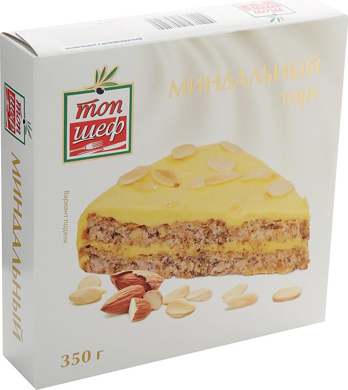 фото Торт топ шеф миндальный замороженный 350 г