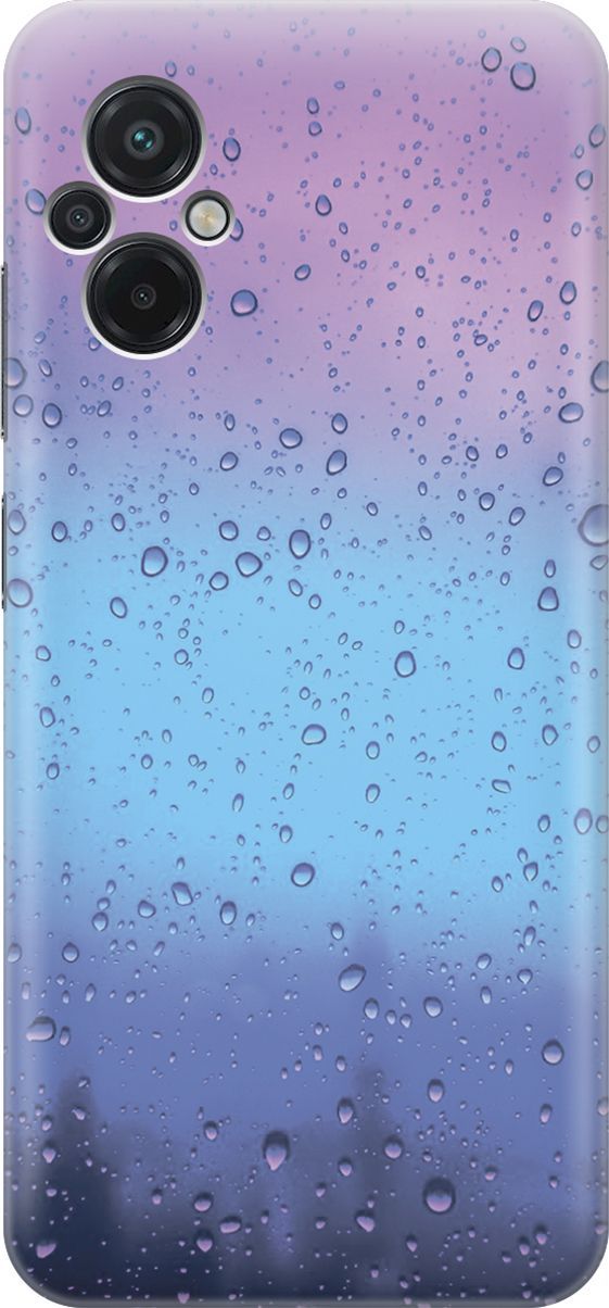 Силиконовый чехол на Xiaomi Poco M5 "Капли на стекле", Голубой;синий, 15136 
Силиконовый чехол на Xiaomi Poco M5 "Капли на стекле", Голубой;синий, 15136