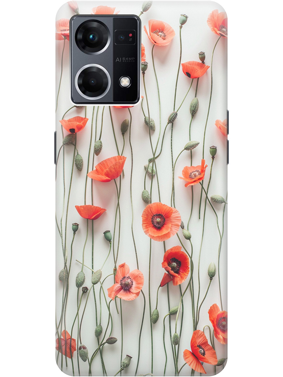 Силиконовый чехол на OPPO Reno7 с рисунком "Маки на белой стене", Белый;красный, 20000484
Силиконовый чехол на OPPO Reno7 с рисунком "Маки на белой стене", Белый;красный, 20000484