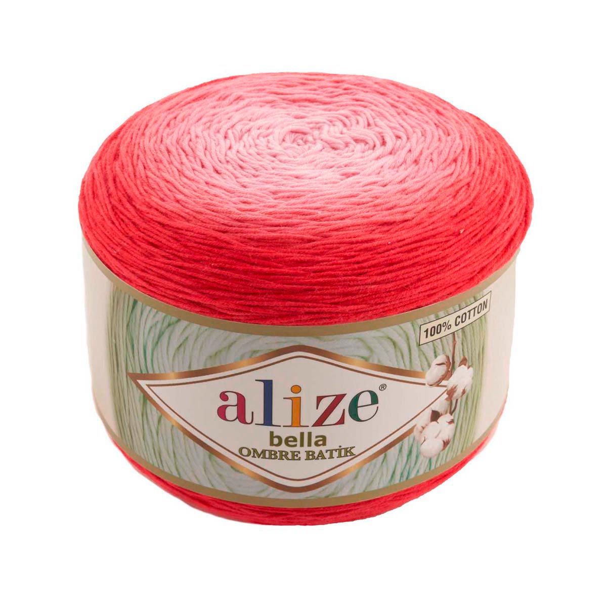 Пряжа ALIZE 'Bella Ombre Batik', 250г, 900м (100% хлопок) (7404 красный), 2 мотка, Bella Ombre Batik
Пряжа ALIZE 'Bella Ombre Batik', 250г, 900м (100% хлопок) (7404 красный), 2 мотка, Bella Ombre Batik