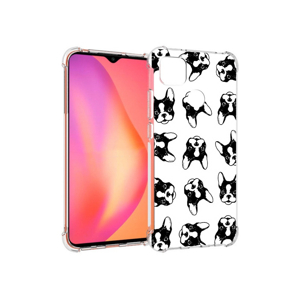 Чехол MyPads Tocco для Xiaomi Redmi 9C черно белые собачки (PT152115.265.683), Прозрачный, Tocco 
Чехол MyPads Tocco для Xiaomi Redmi 9C черно белые собачки (PT152115.265.683), Прозрачный, Tocco
