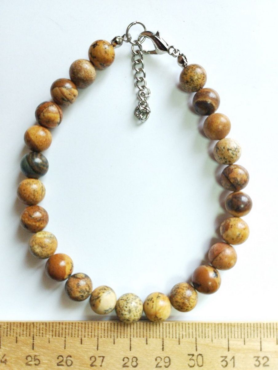 Браслет из стали р. 16 Красота камня Яшма, яшма, Яшма 
Браслет из стали р. 16 Красота камня Яшма, яшма, Яшма