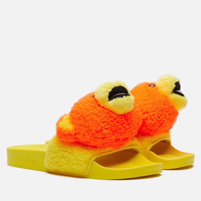 фото Шлепанцы женские adidas x jeremy scott adilette js bear желтые 38 eu