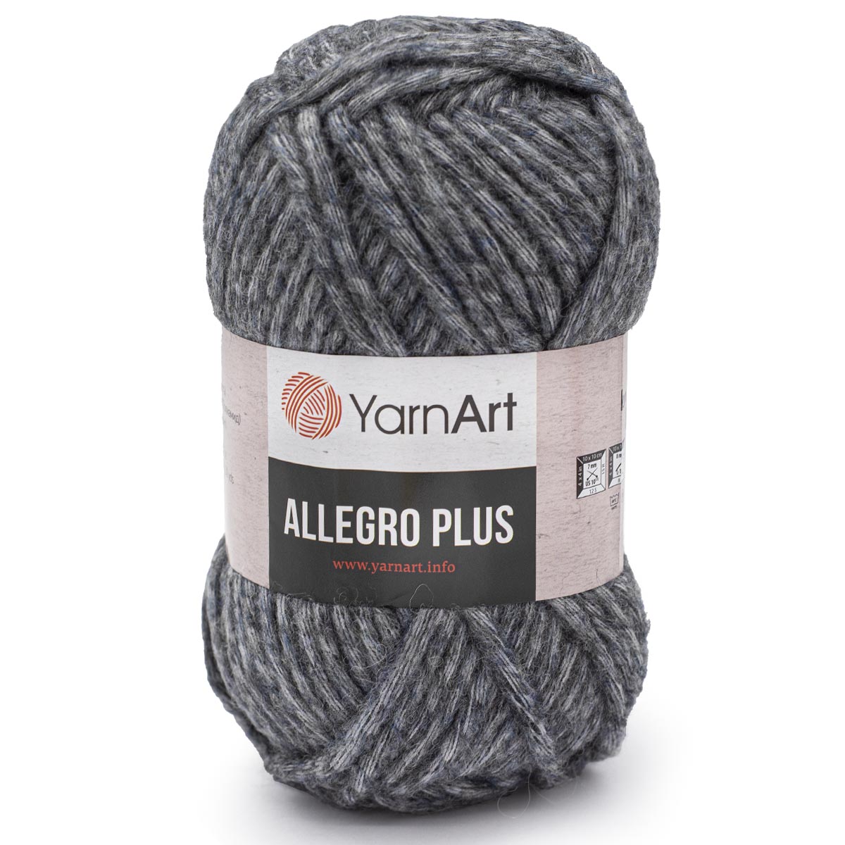 Пряжа YarnArt Allegro Plus 100г, 110м (шерсть, акрил) (707 серый меланж), 5 мотков, Allegro Plus
Пряжа YarnArt Allegro Plus 100г, 110м (шерсть, акрил) (707 серый меланж), 5 мотков, Allegro Plus