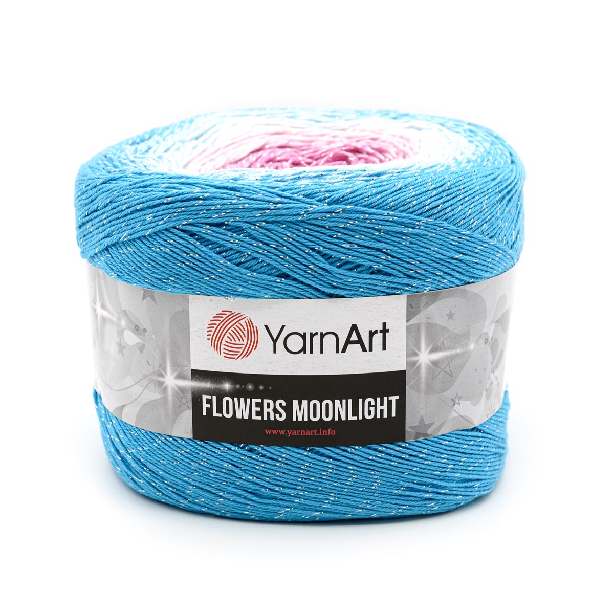 Пряжа YarnArt Flowers Moonlight 260г, 1000м (хлопок, металлик) 3294 секционный, 2 мотка, Голубой, Flowers Moonlight
Пряжа YarnArt Flowers Moonlight 260г, 1000м (хлопок, металлик) 3294 секционный, 2 мотка, Голубой, Flowers Moonlight