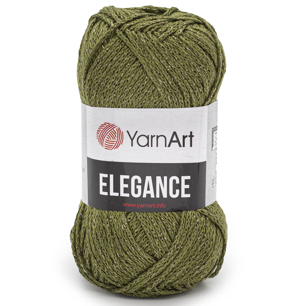 Пряжа YarnArt 'Elegance', 50г, 130м (хлопок, металлик) (113 зелёный), 5 мотков, Зеленый, Elegance
Пряжа YarnArt 'Elegance', 50г, 130м (хлопок, металлик) (113 зелёный), 5 мотков, Зеленый, Elegance