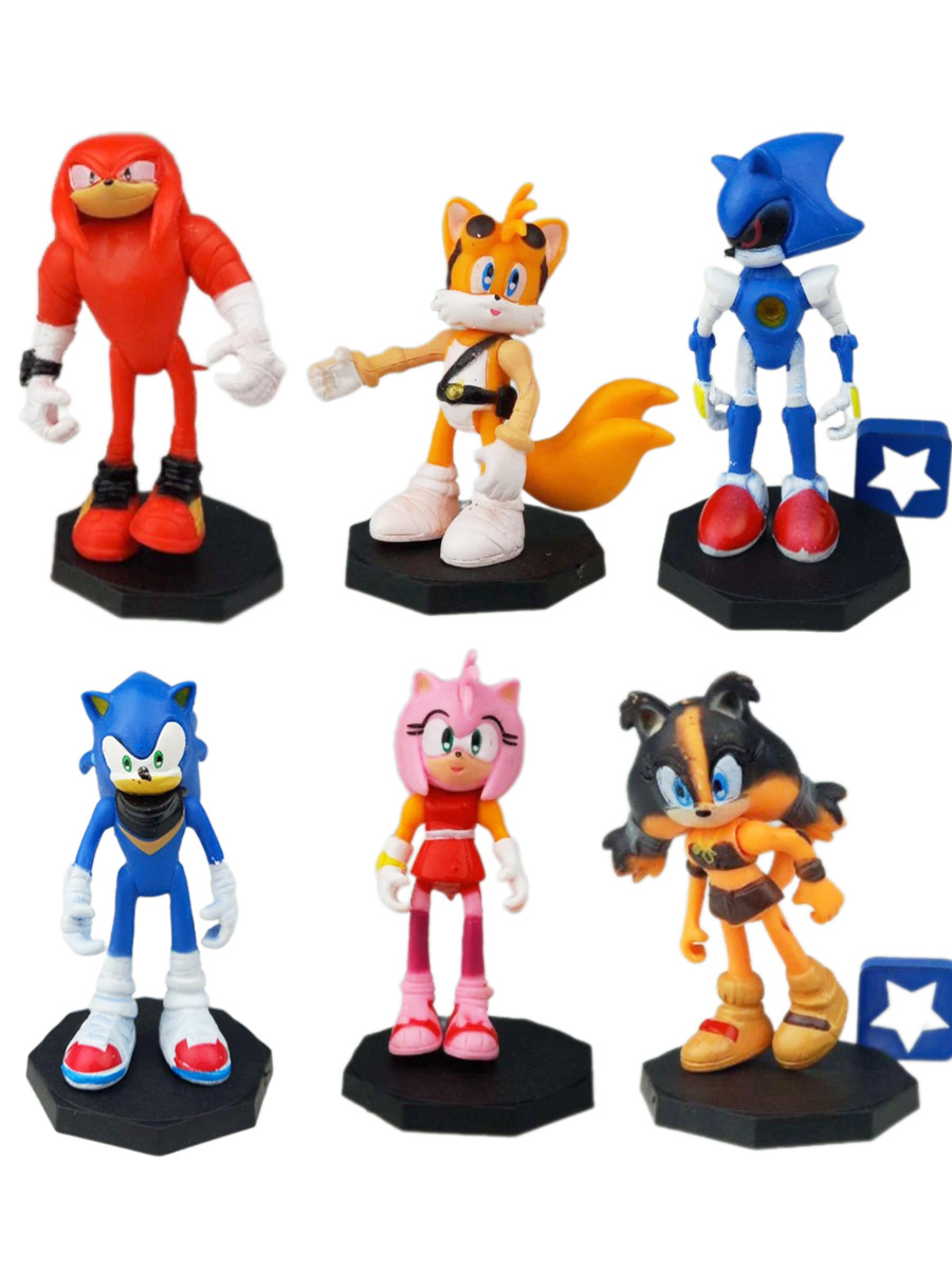Фигурки StarFriend еж Соник Sonic the Hedgehog 6 в 1 Тэйлз Наклз Эми Роуз Стикс 6,5-8 см
Фигурки StarFriend еж Соник Sonic the Hedgehog 6 в 1 Тэйлз Наклз Эми Роуз Стикс 6,5-8 см