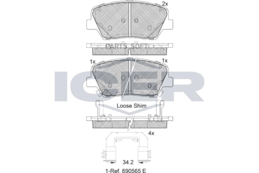 Колодки дисковые передние \ KIA Rio III, Hyundai Solaris/Accent 1.4/1.6 10 ICER 182147-203
Колодки дисковые передние \ KIA Rio III, Hyundai Solaris/Accent 1.4/1.6 10 ICER 182147-203