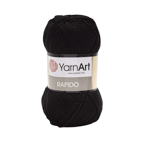 Пряжа YarnArt 'Rapido', 100г, 350м (100% микрофибра акрил) (670 черный), 5 мотков, Rapido
Пряжа YarnArt 'Rapido', 100г, 350м (100% микрофибра акрил) (670 черный), 5 мотков, Rapido