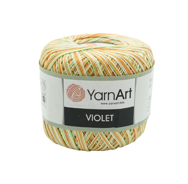 Пряжа YarnArt Violet Melange 50г, 282м (мерсеризированный хлопок) (503 меланж), 6 мотков, Оранжевый, Violet Melange
Пряжа YarnArt Violet Melange 50г, 282м (мерсеризированный хлопок) (503 меланж), 6 мотков, Оранжевый, Violet Melange