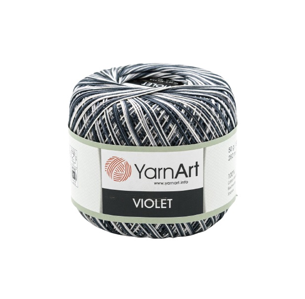 Пряжа YarnArt Violet Melange 50г, 282м (мерсеризированный хлопок) (509 меланж), 6 мотков, Серый, Violet Melange
Пряжа YarnArt Violet Melange 50г, 282м (мерсеризированный хлопок) (509 меланж), 6 мотков, Серый, Violet Melange