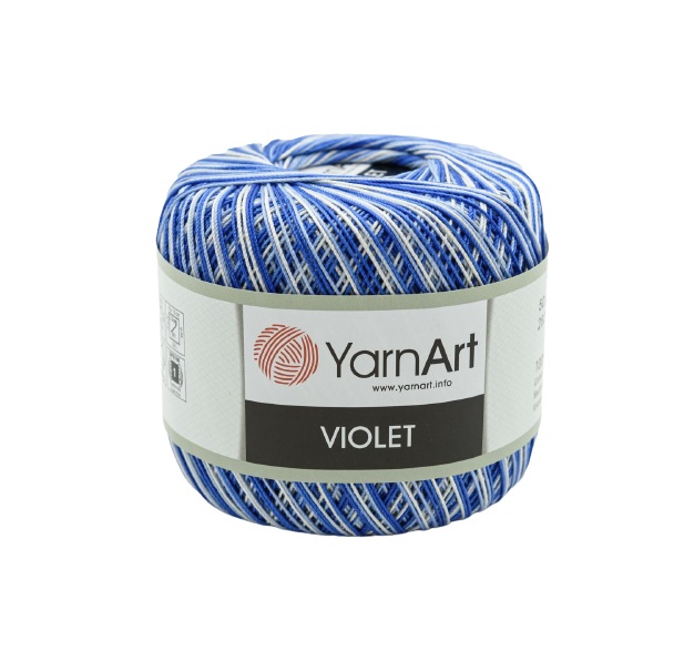 Пряжа YarnArt Violet Melange 50г, 282м (мерсеризированный хлопок) 5355 меланж, 6 мотков, Голубой, Violet Melange
Пряжа YarnArt Violet Melange 50г, 282м (мерсеризированный хлопок) 5355 меланж, 6 мотков, Голубой, Violet Melange