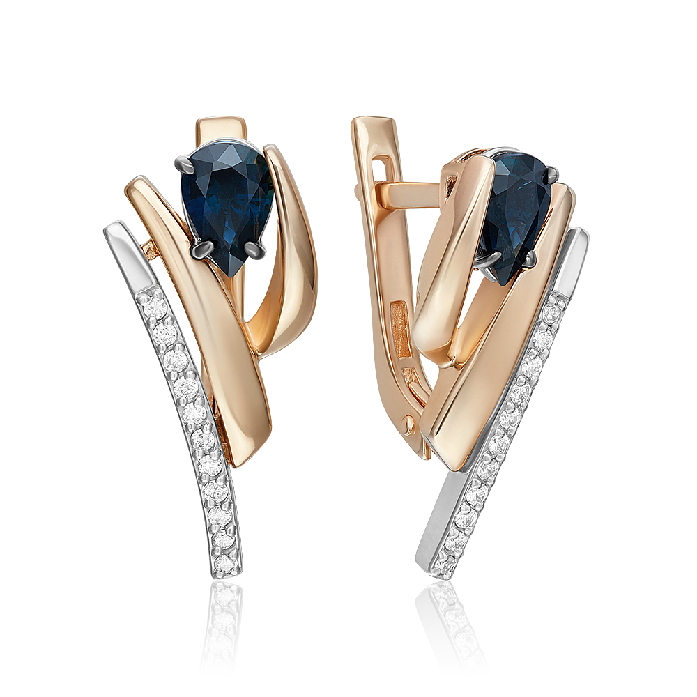 Серьги из комбинированного золоа PLATINA jewelry 02-5243-00, сапфир/бриллиант, 02-5243-00
Серьги из комбинированного золоа PLATINA jewelry 02-5243-00, сапфир/бриллиант, 02-5243-00
