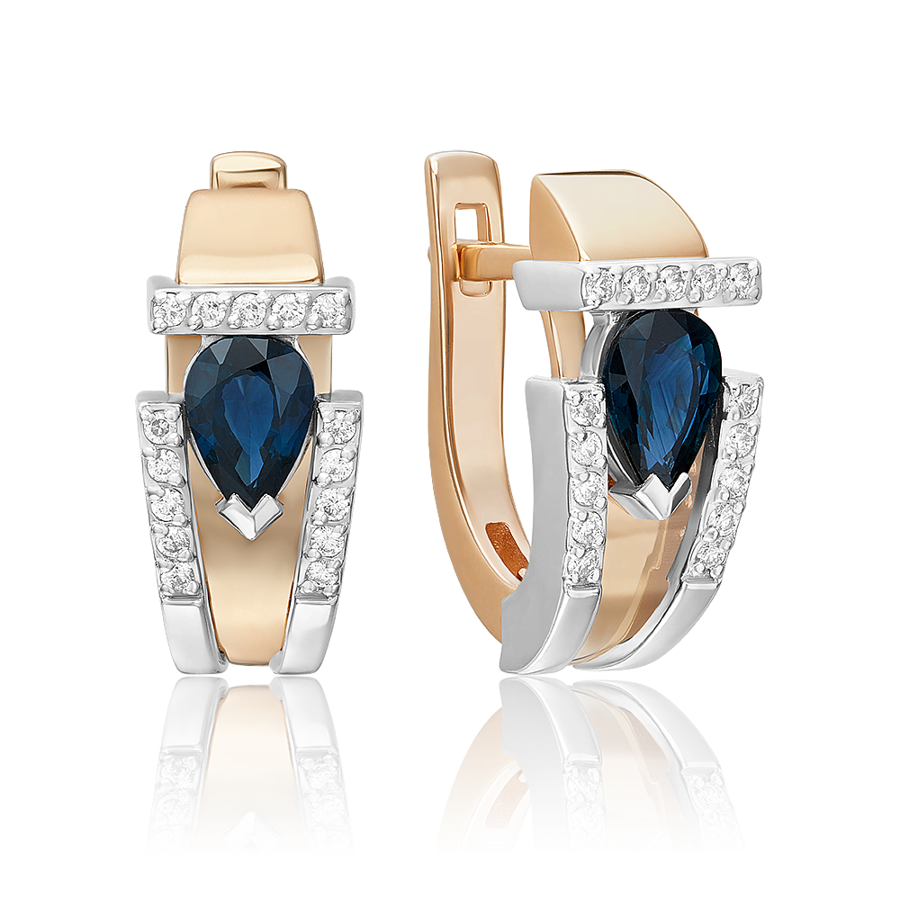 Серьги из комбинированного золоа PLATINA jewelry 02-5244-00, сапфир/бриллиант, 02-5244-00
Серьги из комбинированного золоа PLATINA jewelry 02-5244-00, сапфир/бриллиант, 02-5244-00