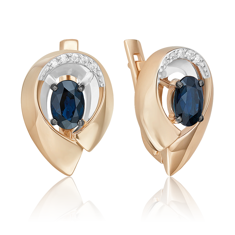 Серьги из белого золота/красного золота PLATINA jewelry 02-5246-00, сапфир/бриллиант, 02-5246-00
Серьги из белого золота/красного золота PLATINA jewelry 02-5246-00, сапфир/бриллиант, 02-5246-00