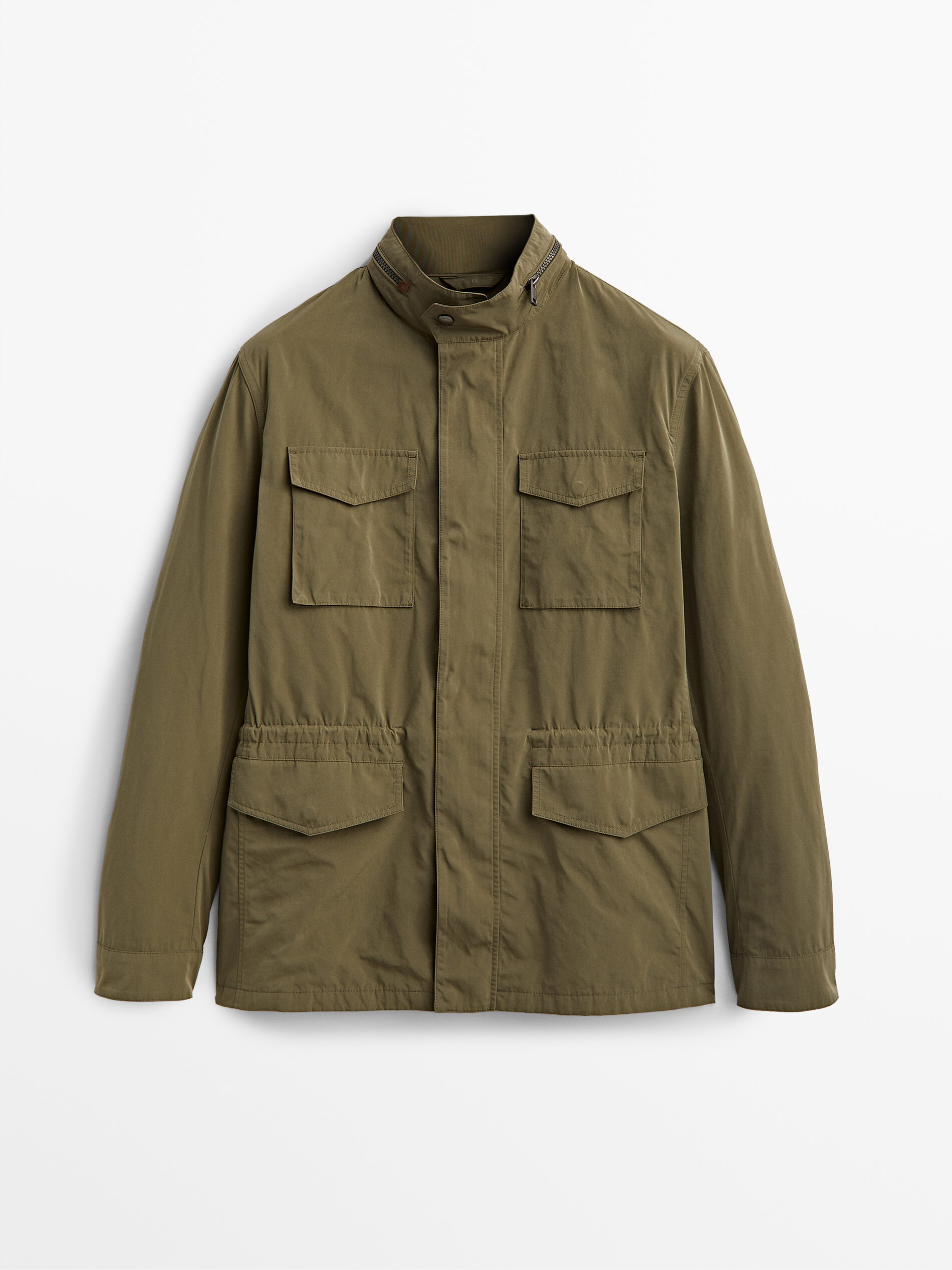 фото Парка мужская massimo dutti 03425217506 хаки l