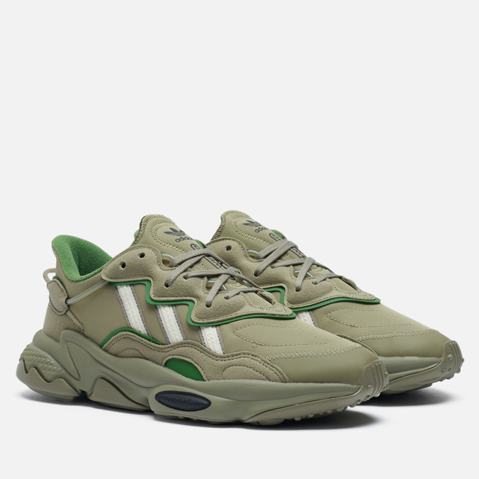 фото Кроссовки женские adidas ozweego хаки 42.5 eu