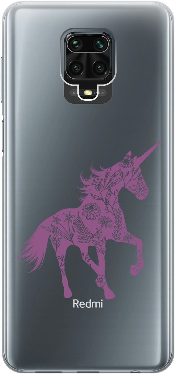 Чехол на Xiaomi Redmi Note 9s "Floral Unicorn" прозрачный, Прозрачный;фиолетовый, 5588
Чехол на Xiaomi Redmi Note 9s "Floral Unicorn" прозрачный, Прозрачный;фиолетовый, 5588