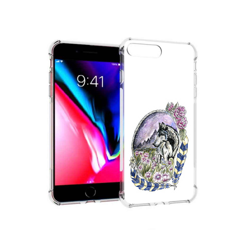 Чехол MyPads Tocco для Apple iPhone 8 Plus нарисованный волк в цветах с перьями, Прозрачный, Tocco
Чехол MyPads Tocco для Apple iPhone 8 Plus нарисованный волк в цветах с перьями, Прозрачный, Tocco