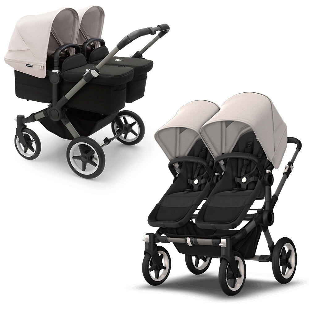 Коляска для двойни 2в1 Bugaboo Donkey 5 Twin Graphite, цвет Midnight Black / Misty White, Donkey 5 Twin Graphite
Коляска для двойни 2в1 Bugaboo Donkey 5 Twin Graphite, цвет Midnight Black / Misty White, Donkey 5 Twin Graphite