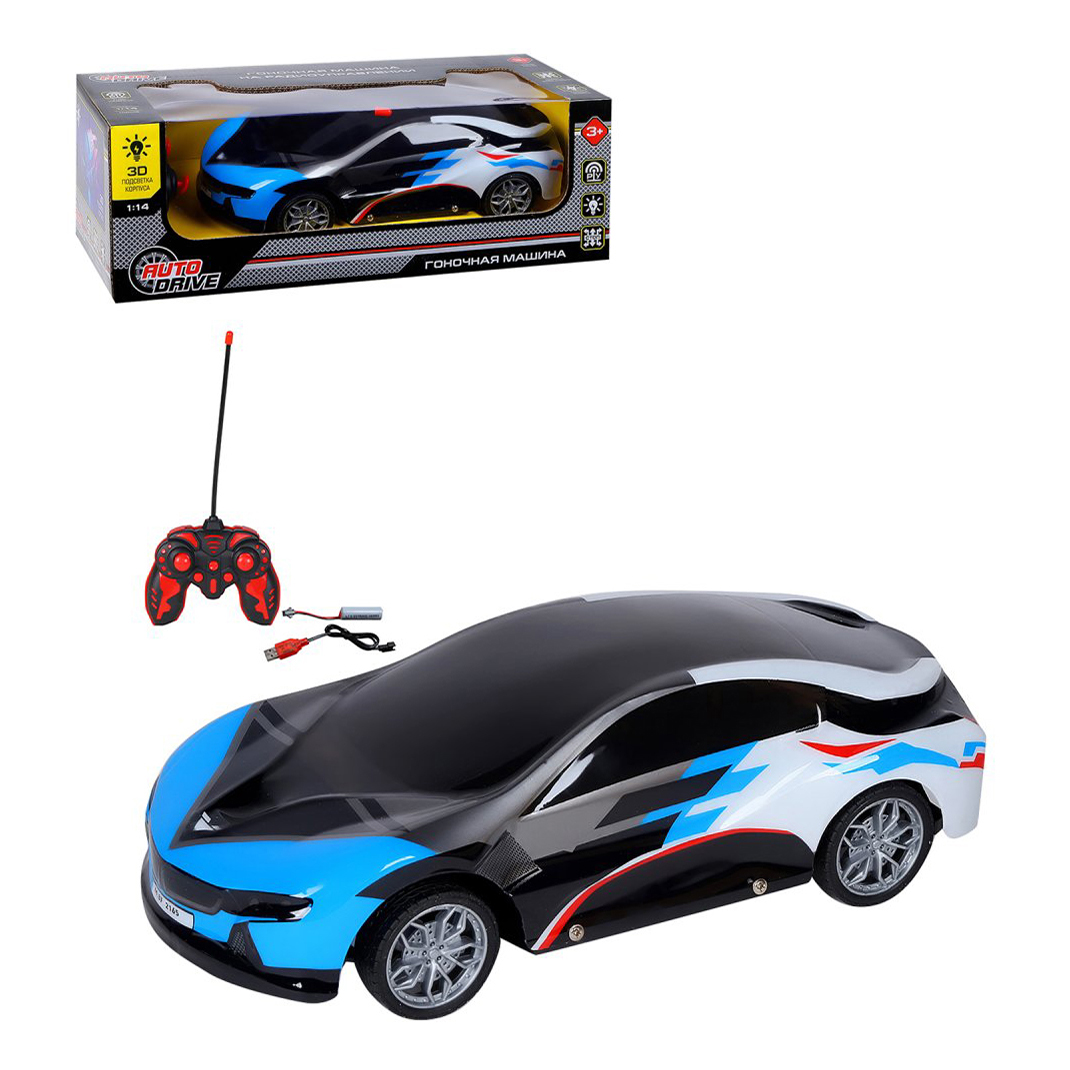 Машинка AutoDrive с 3D подсветкой корпуса и пульта на радиоуправлении 1:14 цвет в асс-е
Машинка AutoDrive с 3D подсветкой корпуса и пульта на радиоуправлении 1:14 цвет в асс-е