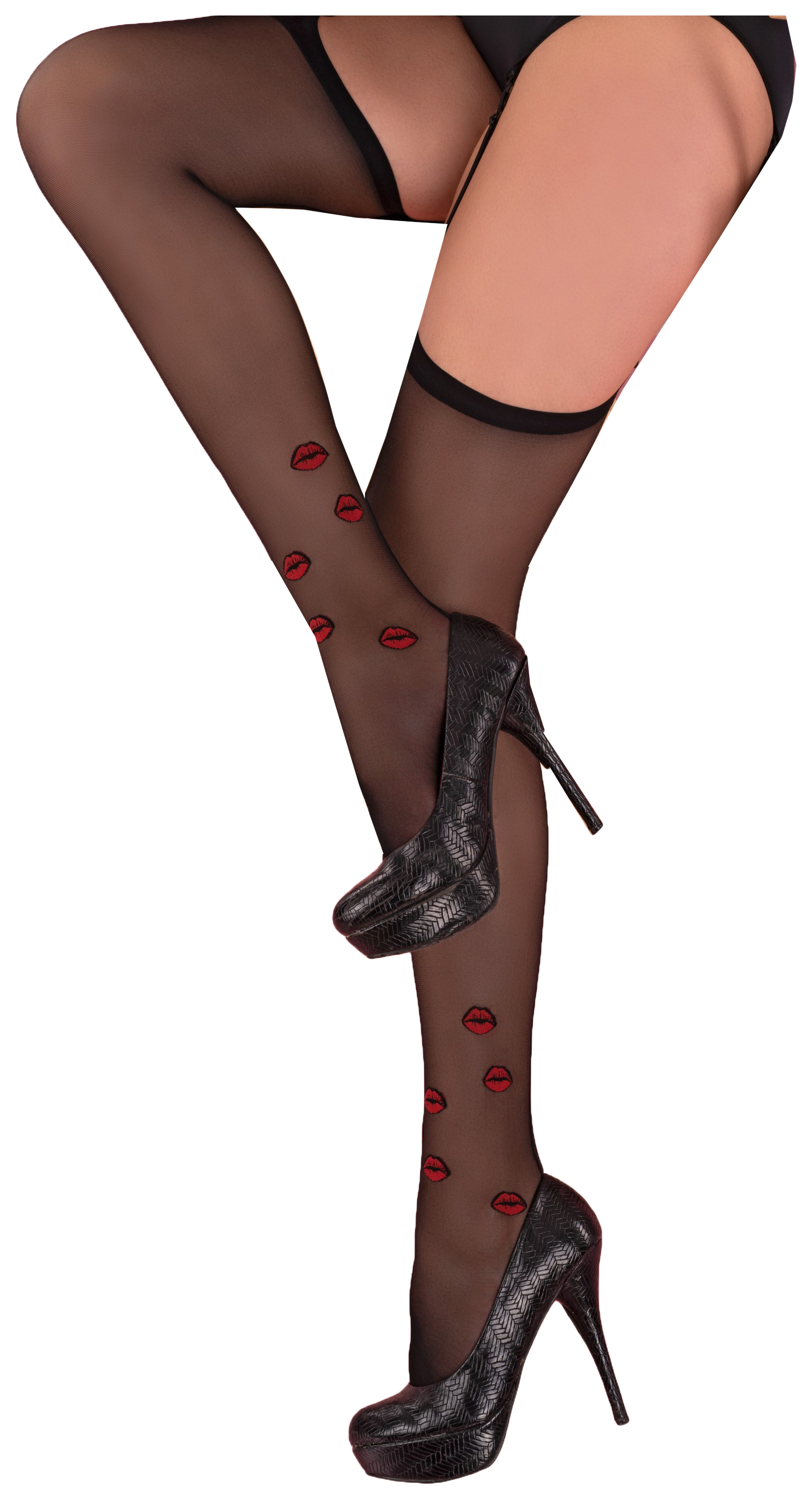 Пикантные чулочки Crimson Lipstick с аппликациями в форме алых губ Livia Corsetti, Черный, Crimson Lipstick
Пикантные чулочки Crimson Lipstick с аппликациями в форме алых губ Livia Corsetti, Черный, Crimson Lipstick