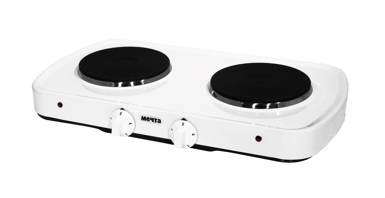 фото Плитка электрическая мечта-212ч эпч-2 конфорки 2,0 квт белая златоустовский машиностроительный завод