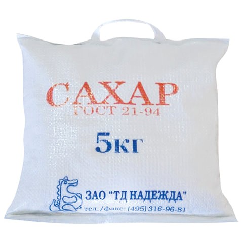 фото Сахар-песок 5 кг, мешок, 500316 nobrand