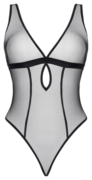 Тедди из прозрачной сетки Mireia с глубоким вырезом горловины Demoniq, Черный, Mireia 
Тедди из прозрачной сетки Mireia с глубоким вырезом горловины Demoniq, Черный, Mireia